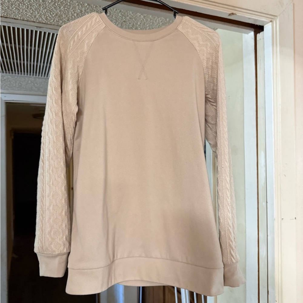 Beige Long Sleeve Sweater